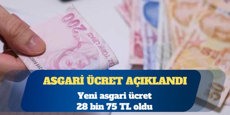 Yeni asgari ücret belli oldu