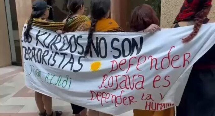 HDK’nin Rojava çağrısına Şilili kadınlar yanıt verdi