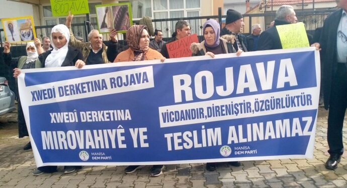 Birçok kentte Rojava protestosu: Özgürlük ve eşitlik kazanacak