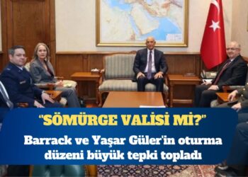 ABD’nin Ankara Büyükelçisi Tom Barrack ve Yaşar Güler’in oturma düzeni büyük tepki topladı