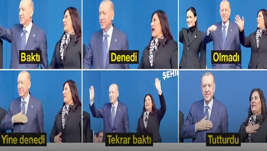 AKP’ye geçti, Erdoğan’ı taklit etmeye yetişemedi