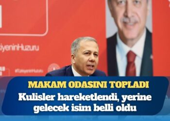 Ali Yerlikaya makam odasını topladı, yerine gelecek isim belli oldu