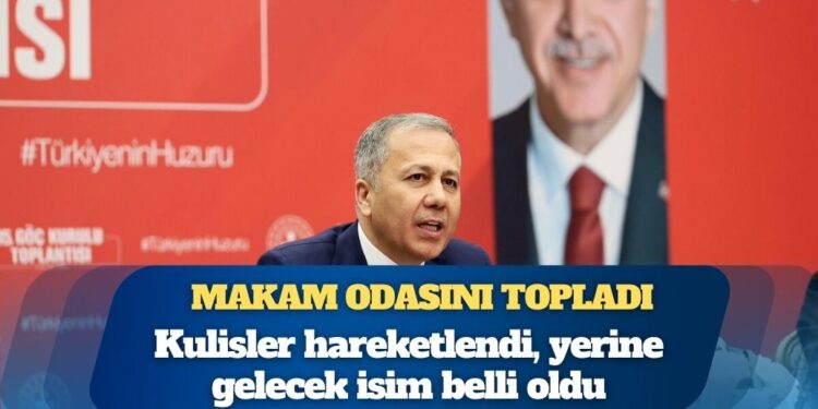 Ali Yerlikaya makam odasını topladı, yerine gelecek isim belli oldu