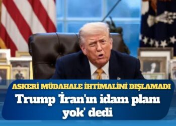 Askeri müdahale ihtimalini dışlamadı: Trump ‘İran’ın idam planı yok’ dedi