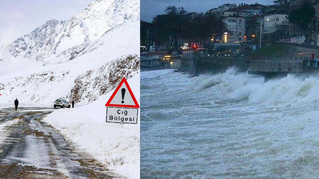 Bakanlık İl İl Uyardı! Çığ, Fırtına ve Sel Geliyor!