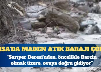 Bursa’da maden atık barajı çöktü: Kimyasal atıklar doğaya karıştı