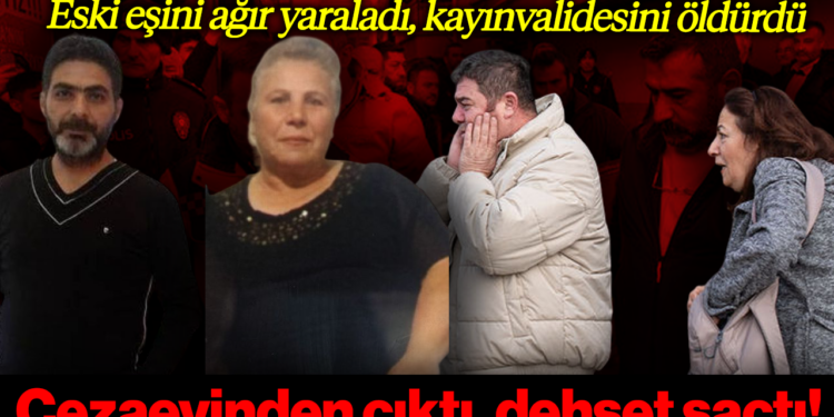 Cezaevinden Çıktı, Dehşet Saçtı! Eski Eşini Ağır Yaraladı, Kayınvalidesini Öldürdü