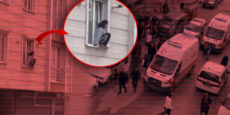 Esenyurt'ta Korku Dolu Anlar: Darbedilip Eve Kilitlenen Kadın Kendini Camdan Attı