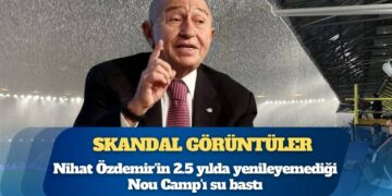 Nihat Özdemir’in 2.5 yılda yenileyemediği Nou Camp’ı su bastı