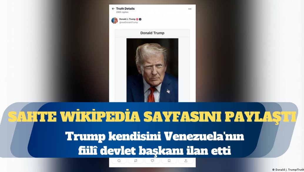 Trump kendisini Venezuela’nın fiilî devlet başkanı ilan etti