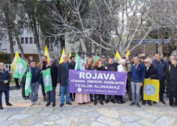 Muğla’da Rojava eylemi: Devrime sahip çıkacağız
