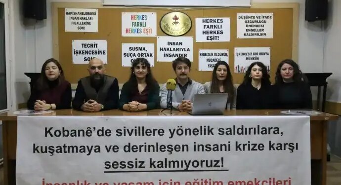 Eğitim emekçilerinden Kobanê için insani koridor çağrısı