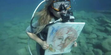 Emekli hemşire, su altında resim yapıyor: ‘Bir balık gibi yaşamayı öğrendim’