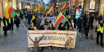 Almanya’da ‘Öcalan’a özgürlük, Rojava’ya statü’ yürüyüşü