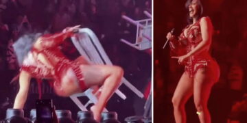 Cardi B, sahnede sandalyeden düştü: Trump yönetimine göndermesi gündem oldu!