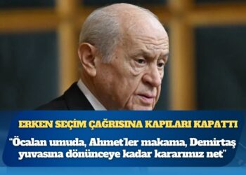 Bahçeli: Öcalan umuda, Ahmet’ler makama, Demirtaş yuvasına dönünceye kadar kararımız net