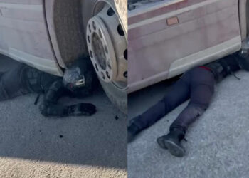 Feci Kazada Mucize Kurtuluş! TIR’ın Altında Sıkıştı, Kaskı Kurtardı