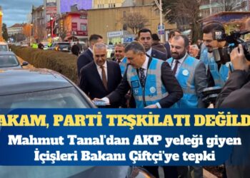 Mahmut Tanal’dan AKP yeleği giyen İçişleri Bakanı Çiftçi’ye tepki