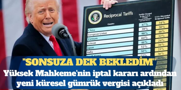 Trump, Yüksek Mahkeme’nin iptal kararı ardından yeni bir yüzde 10 küresel gümrük vergisi açıkladı