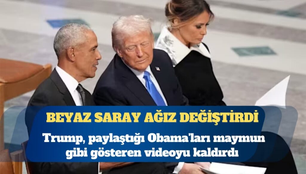 Trump, paylaştığı Obama’ları maymun gibi gösteren videoyu kaldırdı