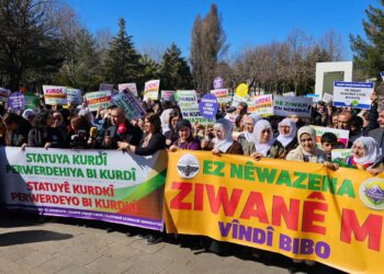 Amed’de anadil yürüyüşü: Zimanê me rûmeta me ye