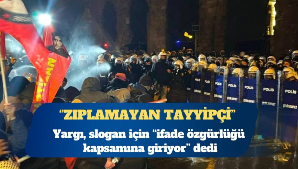 Yargı, “Zıplamayan Tayyipçi” sloganını ifade özgürlüğü saydı