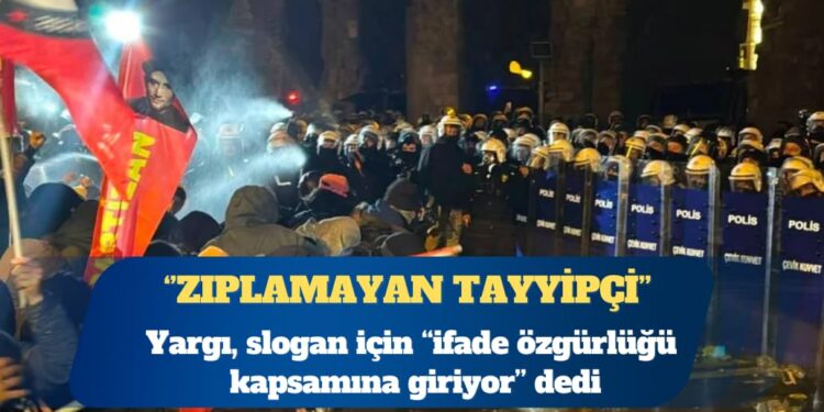 Yargı, “Zıplamayan Tayyipçi” sloganını ifade özgürlüğü saydı