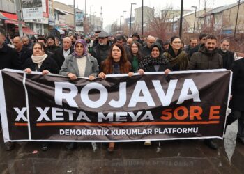 Agirî’de yürüyüş: Rojava Devrimi Ortadoğu’nun karanlığında bir ışıktır