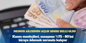 Dört kişilik bir memur ailesinin açlık sınırı belli oldu