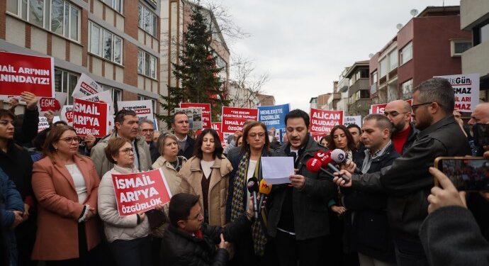 İsmail Arı’nın tutuklanmasına tepki gösterildi