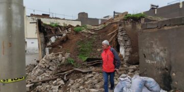 Mêrdîn’de sağanak yağış nedeniyle iki ev çöktü