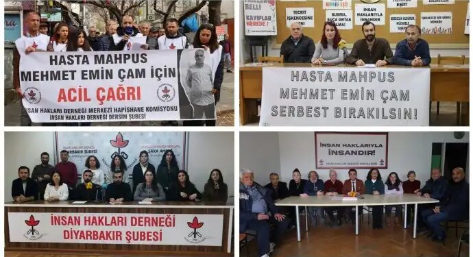 Birçok kentte hasta tutsak Çam için çağrı: Acilen serbest bırakılmalı