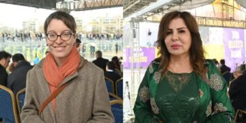 Laura Gréaume: Öcalan’ı desteklemek için Newroz’a geldik