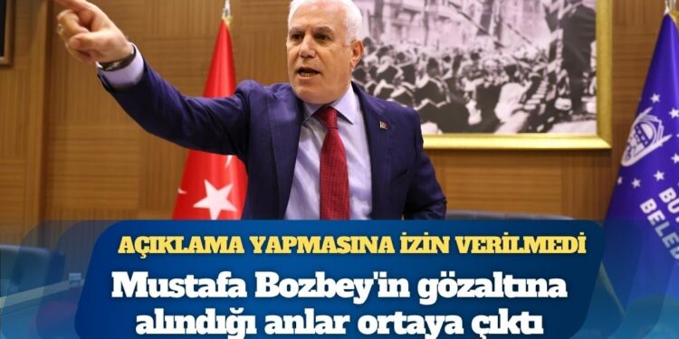 Açıklama yapmasına izin verilmedi: Mustafa Bozbey’in gözaltına alındığı anlar ortaya çıktı