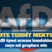 AfD üyesi aracını kundakladı suçu sol gruplara attı