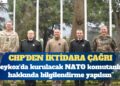 CHP’den iktidara çağrı: Beykoz’da kurulacak NATO komutanlığı hakkında bilgilendirme yapılsın