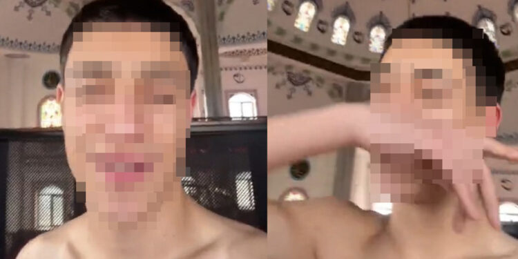 Camide Çekilen Yarı Çıplak Videoya Gözaltı