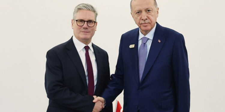 Cumhurbaşkanı Erdoğan, İngiltere Başbakanı Starmer İle Görüştü