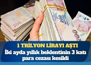 İki ayda yıllık beklentinin 3 katı para cezası kesildi