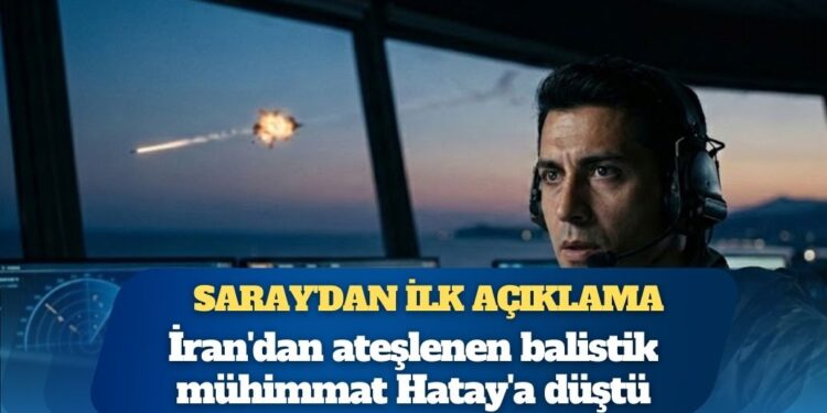 İran’dan ateşlenen füze Hatay’a düştü: Saray’dan ilk açıklama