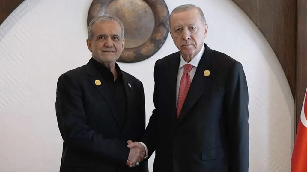İran'ın Talebiyle... Cumhurbaşkanı Erdoğan, Pezeşkiyan'la Görüştü