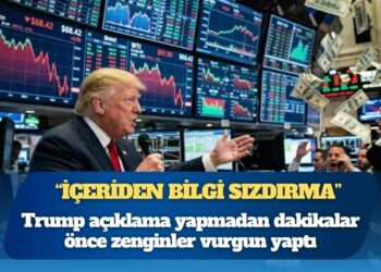 Trump açıklama yapmadan dakikalar önce zenginler vurgun yaptı