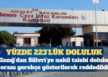 Yüzde 223’lük doluluk: Elazığ’dan Silivri’ye nakil talebi doluluk oranı gerekçe gösterilerek reddedildi