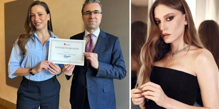 İstanbul Defterdarlığı’ndan Serenay Sarıkaya’ya ‘teşekkür’ belgesi