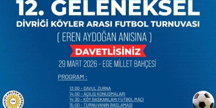 Divriği Köyler Arası Futbol Turnuvası başlıyor