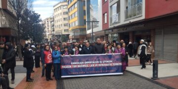 Trabzon’da savaş protestosu: Kahrolsun emperyalizm