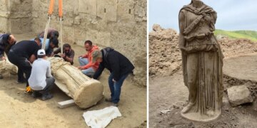 Laodikeia Antik Kenti’nde 2 bin yıllık keşif: Athena heykeli gün ışığına çıktı!