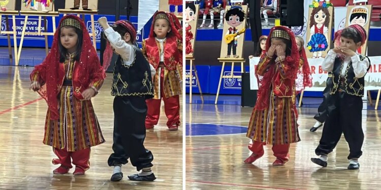 23 Nisan kutlamasında gülümseten anlar: Hem ağladı hem oynadı