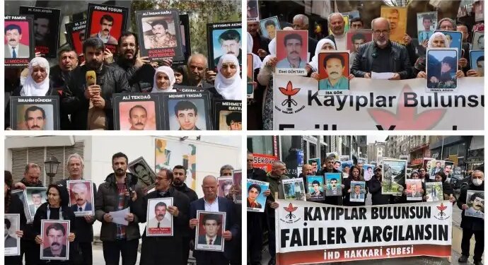 5 kentte kayıpların akıbeti sorularak adalet talep edildi