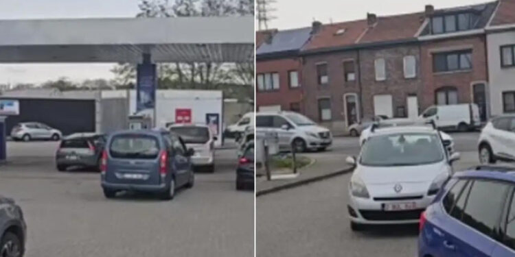 ABD'nin Hürmüz Ablukası Belçika'da Akaryakıt Zammına Yol Açtı: İstasyonlar Uzun Kuyruklar Oluştu
